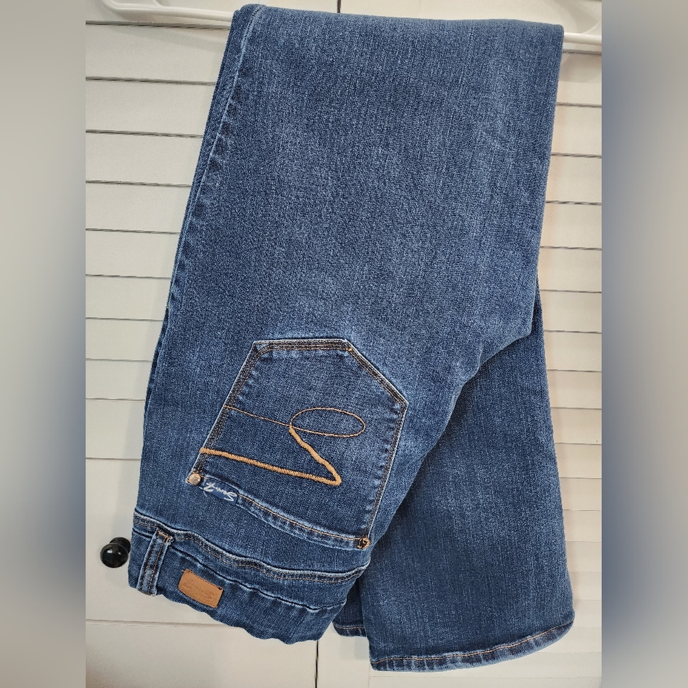 Seven7 Size 14 Tummyless Bootcut Jeans